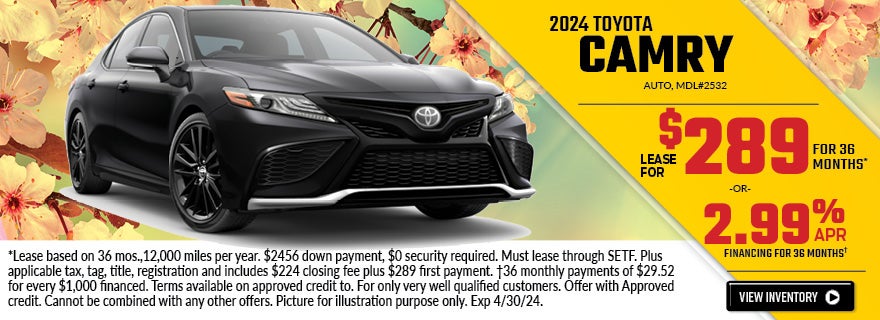 2024 Toyota Camry Lease Option