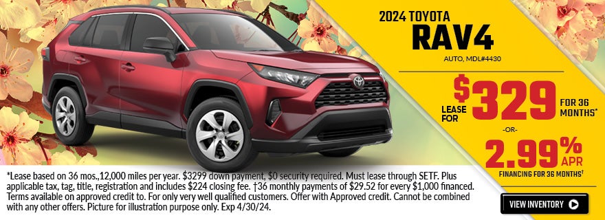 2024 Toyota Rav4 Lease Option